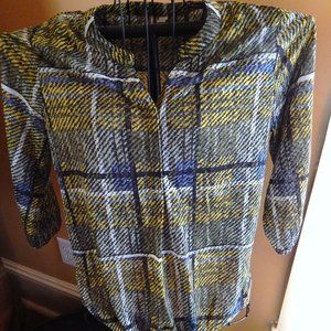 Ladies EST 1948 Blouse - Top Size M - Button-front Tie Waist